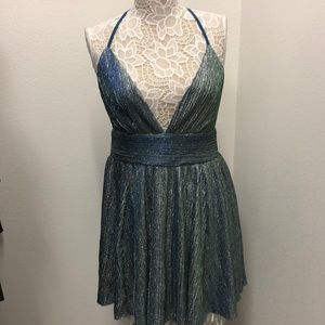 Stunning Mermaid Blue & Green Party Dress by Lulu’s Size L